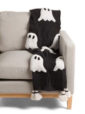 VIRAL RARE Rachel Zoe Black with White Halloween Ghosts